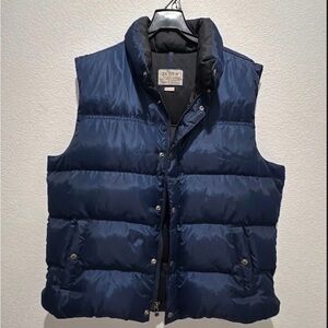 J Crew down filled puffer vest size L